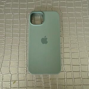 iPhone 12/13/14/15 apple mint silicon MagSafe case